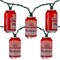 Kurt Adler Red Anheuser-Busch Budweiser Can Patio Lights - Red - 9' Green Wire - 10ct